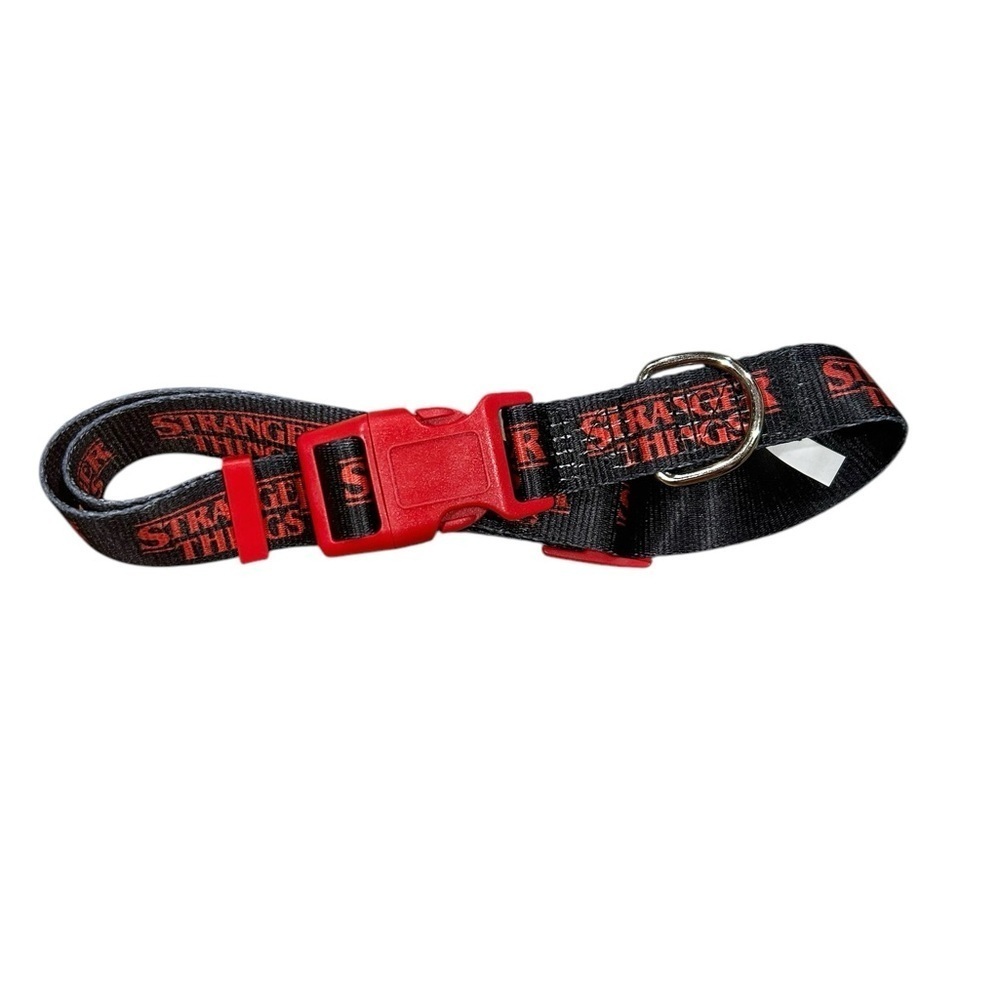 Stranger Things NWOT Dog Collar Large Black and Red Animal Accessories Puppy